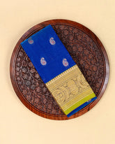 SC3030 - Satin Saree With Copper Zari And Meena Butta